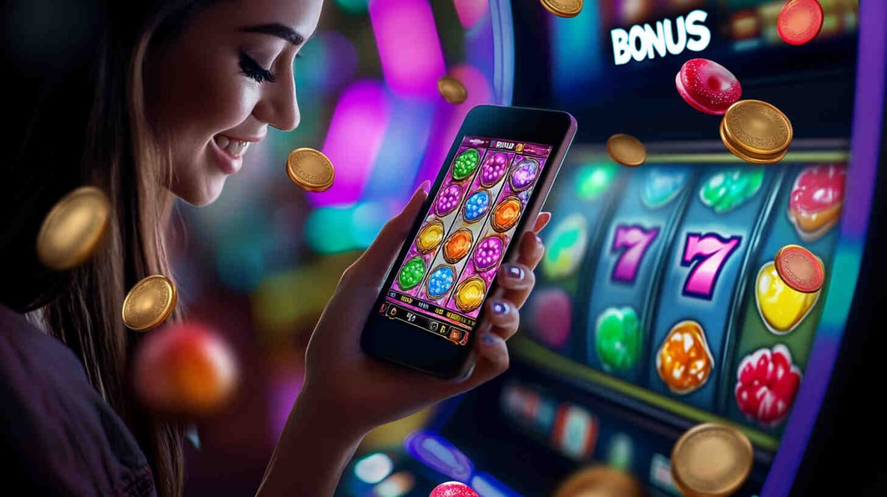 iw046 Slots Jackpot ကျရောက်ပြီး ကစားသမားများ ဝမ်းမြောက်နေသောပုံ